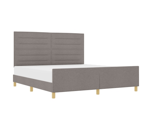 Estructura de Cama  en Taupe, 180x200 cm, Tela