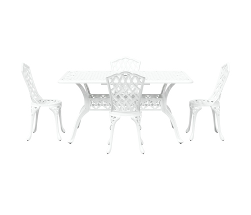 Juego de 3 Blanco Aluminio Fundido 150 x 90 x 72 cm