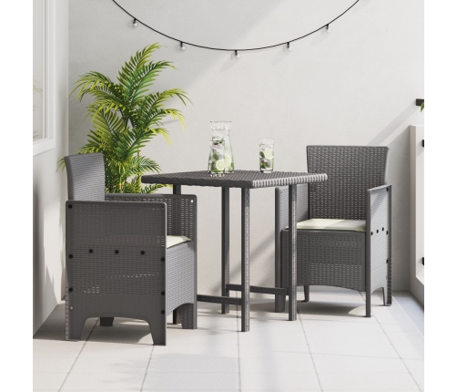Silla de Jardín  Conjunto de 2 Gris claro y crema Polipropileno