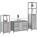 Conjunto de muebles de baño de 3 piezas  en madera elaborada gris sonoma