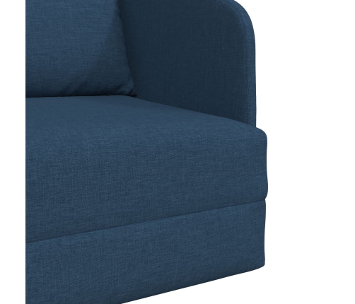 Sofá Cama de Suelo  2 en 1 Azul 65x80x83 cm Tela
