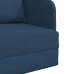 Sofá Cama de Suelo  2 en 1 Azul 65x80x83 cm Tela