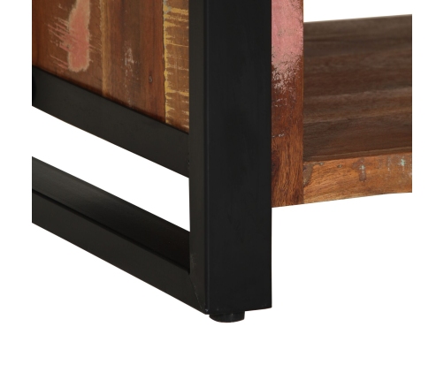 Banco para zapatos Multicolor 100x40x50 cm Madera recuperada