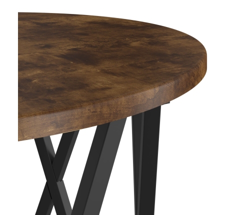Mesas Auxiliares Nesting  3 pcs Madera de Roble Ahumada