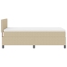 Cama con Box Spring  con Colchón Beige 90x200 cm Tela de Corduroy