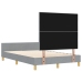 Estructura de Cama Gris Claro 120x200 cm Tela