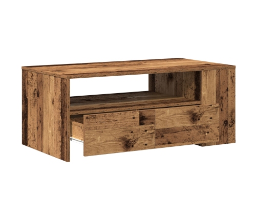 Mesa de café de madera vieja 102x55x43,5 cm de madera de ingeniería
