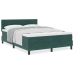 Cama Box Spring  con colchón Verde Oscuro 140x200 cm Terciopelo
