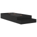 Cama con Almacenamiento  Roble Negro Madera Resistente