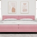 Cabecero  Acolchado con Botones Rosa 200 cm de Terciopelo