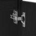 Gabinete de fregadero Madera de roble negra 65x33x60 cm Madera elaborada