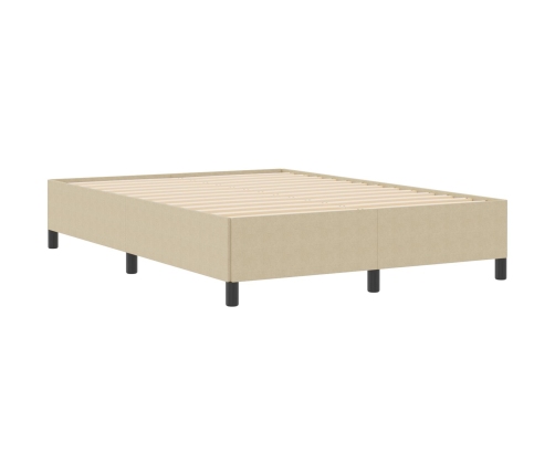 Estructura de Cama  Verde Claro Gris 140x200 cm Tela de Corduroy