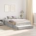 Estructura de Cama  Gris Concreto 120x200 cm