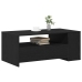 Mesa de Café de Roble Negro 102x55x43.5 cm Hecha de Madera Ingenierizada