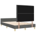 Estructura de Cama de Tela Gris Oscuro 140x200 cm