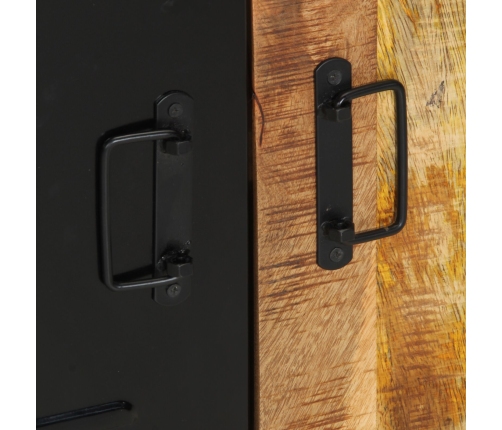 Armario de Baño  55x35x60 cm Madera Maciza Áspera de Mango