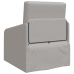 Sofá Cama de Piso  2 en 1 Gris Claro 65x80x83 cm Tela