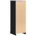 Gabinete Alto de Roble Negro 36x35.5x103.5 cm Madera MDF