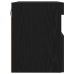 Gabinetes de pared para TV  con luces LED 2 pcs Roble Negro 60x30x40 cm