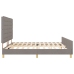 Cama  Taupe 200x200 cm de Tela