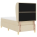 Cama con somier de  y colchón Crema 90x190 cm Tela