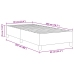 Cama Box Spring  Azul 90x200 cm en Tela de Pana