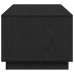 Mesa de café de roble negro  102x55x43 cm hecha de madera aglomerada