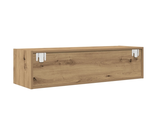 mueble para TV  de roble artesano 100x31x25,5 cm de madera elaborada