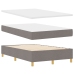 Estructura de Cama  con Colchón Juego de 2 Taupe Tela 120 x 200 cm