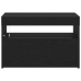 Mueble de TV  con luces LED Negro Roble 60x35x40 cm de madera