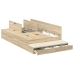 Estructura de cama con almacenamiento  Roble de Sonoma