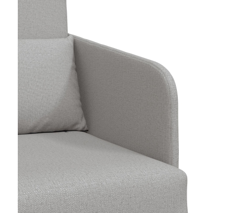 Sofá Cama de Piso  2 en 1 Gris Claro 65x80x83 cm Tela