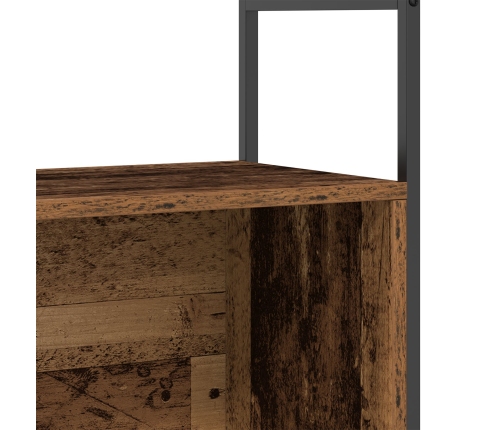 Estantería  de Roble Ahumado 80x30x78,5 cm de Madera Ingeniería