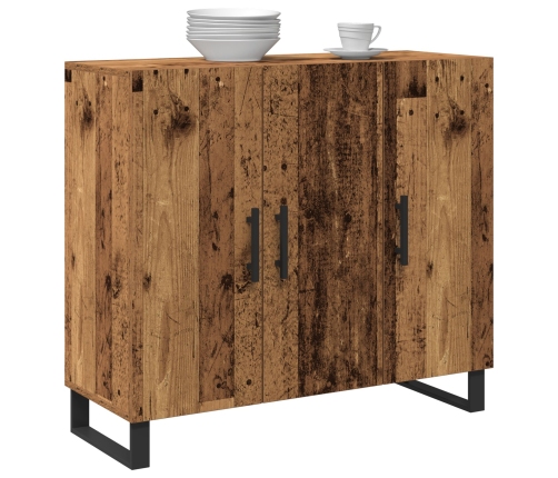 Sideboard  con 3 puertas de madera vieja 90x34x80 cm de madera compuesta