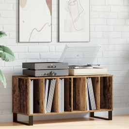 Armario de discos  Roble Artesano 100x38x48 cm Madera Ingenierizada