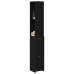 Armario de baño  Negro Roble 25x25x170 cm Madera de Ingeniera