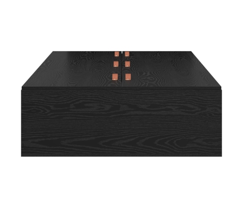 Estructura de Cama  Roble Negro 75x190 cm Madera Fina