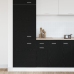 Gabinete con Cajones de Roble Negro  - 30x46x81.5 cm