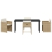 Set de Comedor de Jardín  de 5 Piezas con Cojines - Poliratán Beige