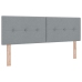Cabecero Button Tapizado Gris Claro 160 cm Tela