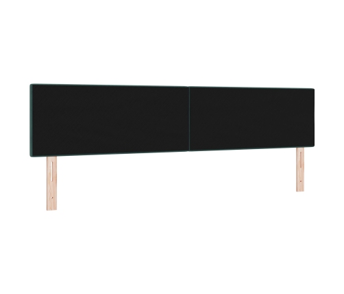 Cabecera LED Cabecera con Botones Tapizados Verde Oscuro 100 cm Terciopelo