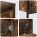 Conjunto de muebles de baño de 3 piezas en roble ahumado y madera elaborada