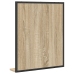 Espejo de baño  con estante de roble sonoma 50x12x60 cm de madera elaborada