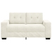Sofá Loveseat  Crema 120 cm de Terciopelo