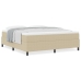 Cama con Base Spring  con Colchón Verde Claro Gris Super King Tela de Corduroy