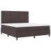 Cama Box Spring  con Colchón Gris Oscuro Super King de Tela