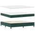 Cama Box Spring con Colchón Verde Oscuro 200x200 cm Terciopelo