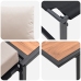 Conjunto de Comedor Jardín de 2 Piezas Silla Individual con Cojines Taupe