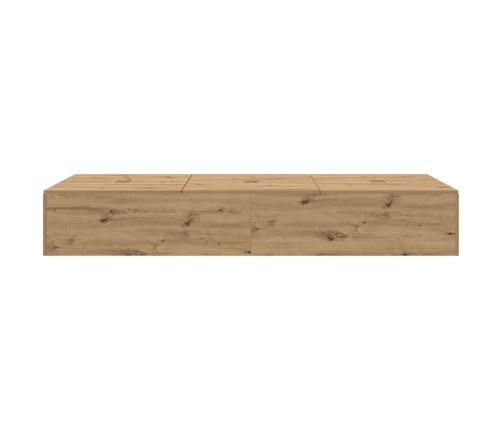 Estructura de Cama de Almacenamiento  Roble Artesanal 100x200 cm