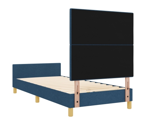 Cama de tela azul  90x190 cm